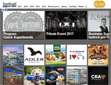 Tablet Screenshot of czechsuperbrands.com